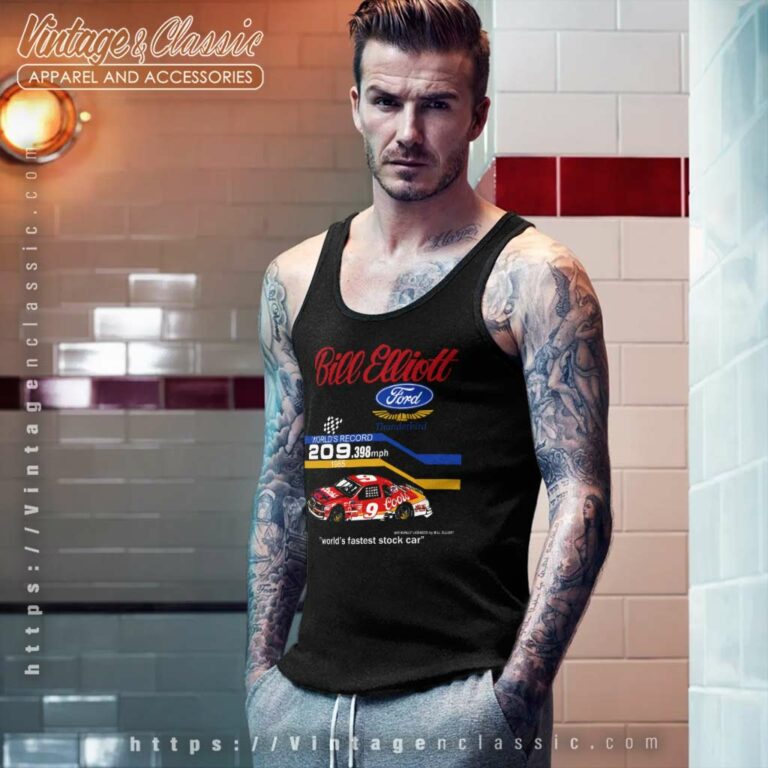 Bill Elliott Coors Ford Fastest Nascar Tank Top Racerback Bill Elliott Coors Ford Fastest Nascar Tank Top Racerback