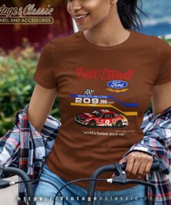 Bill Elliott Coors Ford Fastest Nascar Women TShirt