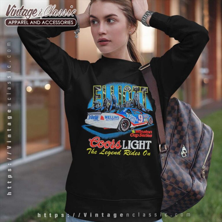 Bill Elliott Coors Light Beer Nascar Vintage Sweatshirt Bill Elliott Coors Light Beer Nascar Vintage Sweatshirt
