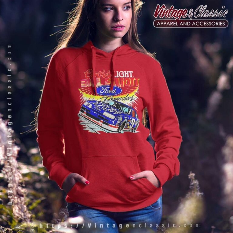 Bill Elliott Coors Light Ford Vintage Nascar Hoodie Bill Elliott Coors Light Ford Vintage Nascar Hoodie