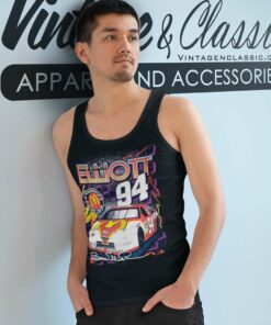 Bill Elliott Mcdonalds Racing Nascar Vintage Tank Top Racerback