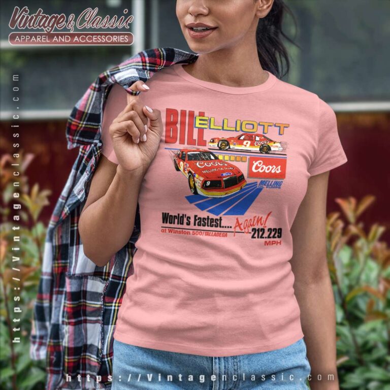 Bill Elliott Worlds Fastest Again Women TShirt Bill Elliott Worlds Fastest Again Women TShirt