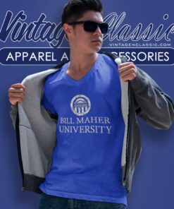 Bill Maher University V Neck TShirt
