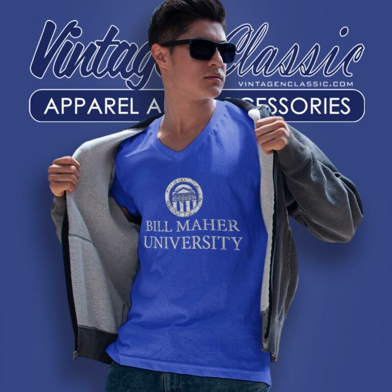 Bill Maher University V Neck TShirt Bill Maher University V Neck TShirt
