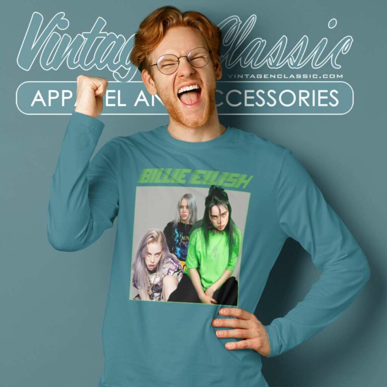 Billie Eilish Bad Guy Poster Long Sleeve Tee Billie Eilish Bad Guy Poster Long Sleeve Tee