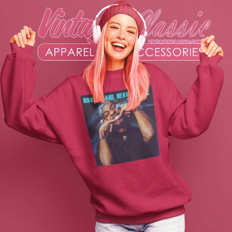 Billie Eilish X Armani White Sweatshirt Billie Eilish X Armani White Sweatshirt