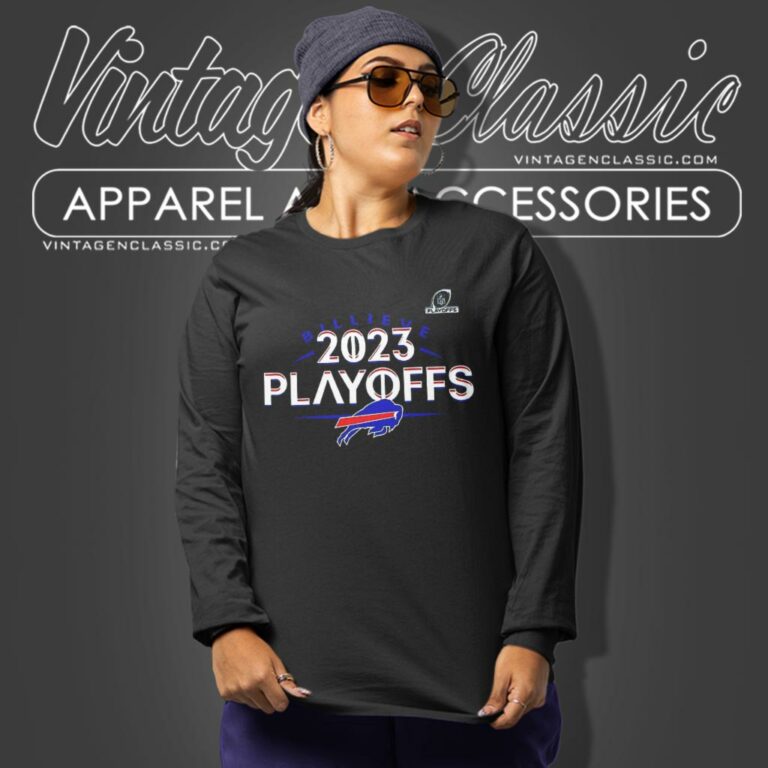 Billieve Buffalo Bills 2023 Nfl Playoffs Long Sleeve Tee Billieve Buffalo Bills 2023 Nfl Playoffs Long Sleeve Tee