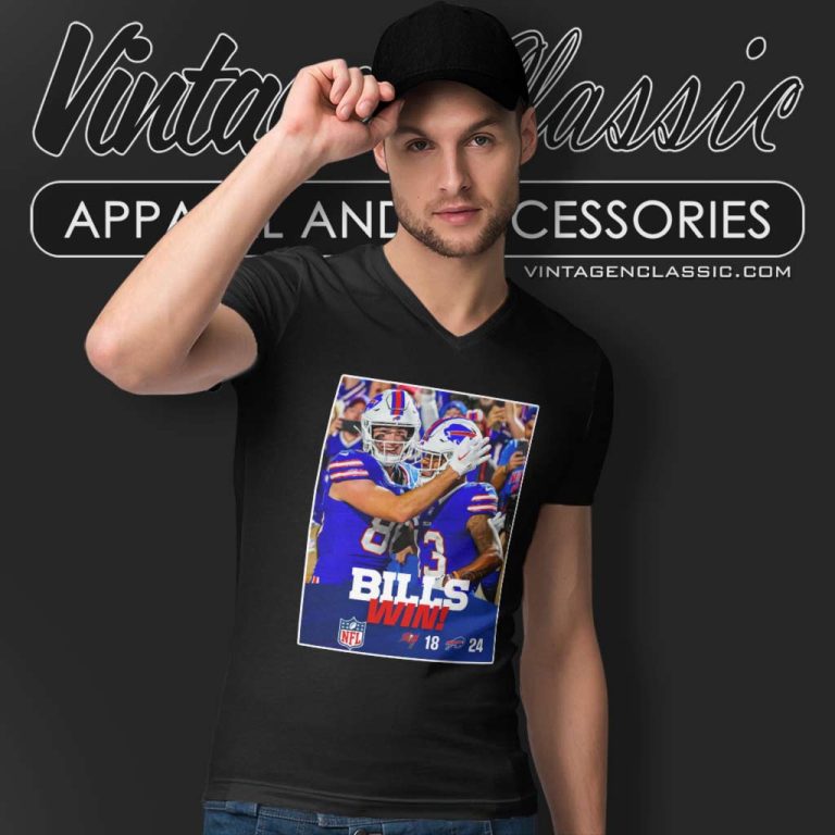 Bills Win Vs Tampa Bay Buccaneers V Neck TShirt Bills Win Vs Tampa Bay Buccaneers V Neck TShirt