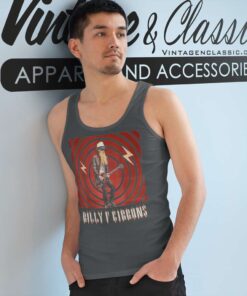 Billy Gibbons From Zz Top Live V Tank Top Racerback