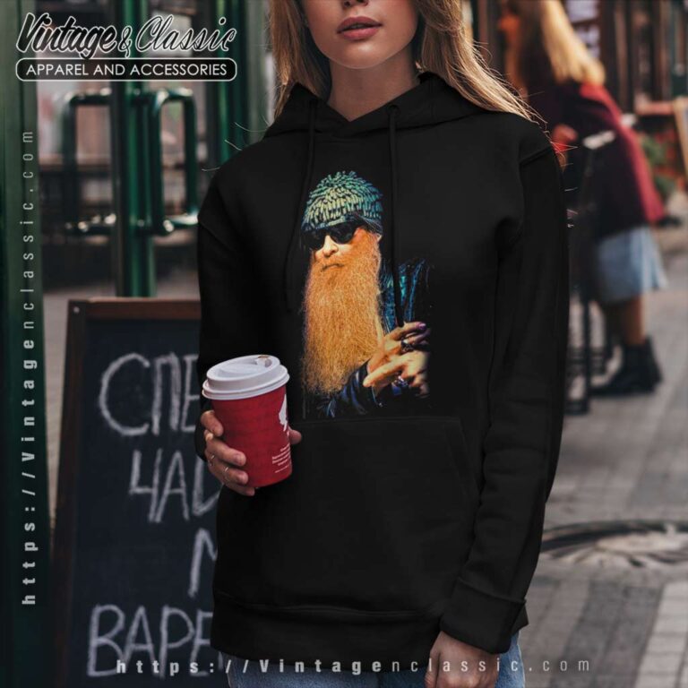 Billy Gibbons From Zz Top Portrait Hoodie Billy Gibbons From Zz Top Portrait Hoodie