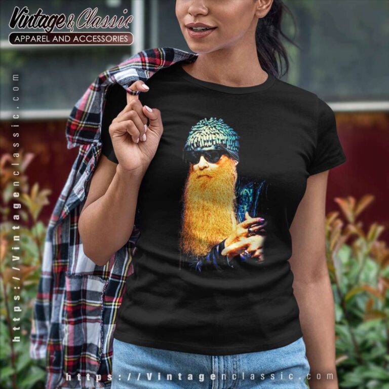 Billy Gibbons From Zz Top Portrait Women TShirt Billy Gibbons From Zz Top Portrait Women TShirt