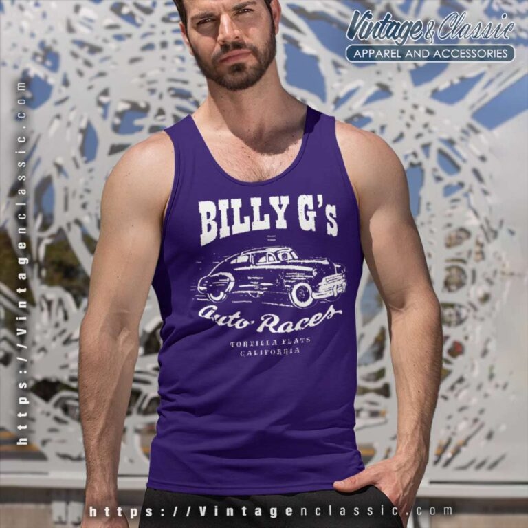 Billy Gibbons Of Zz Top Auto Races Tank Top Racerback Billy Gibbons Of Zz Top Auto Races Tank Top Racerback