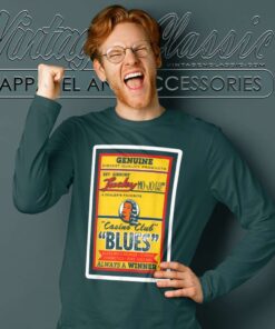 Billy Gibbons Of Zz Top Lucky Mo jo Long Sleeve Tee