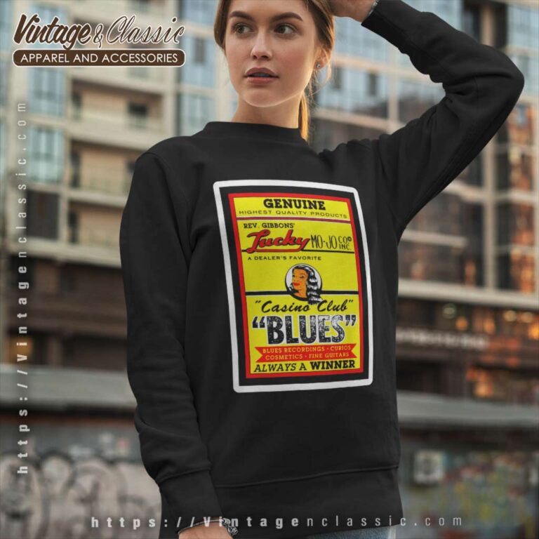 Billy Gibbons Of Zz Top Lucky Mo jo Sweatshirt Billy Gibbons Of Zz Top Lucky Mo jo Sweatshirt