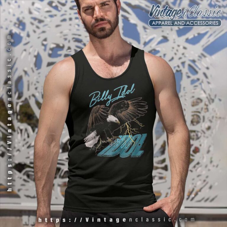Billy Idol Biker Eagle Tank Top Racerback Billy Idol Biker Eagle Tank Top Racerback