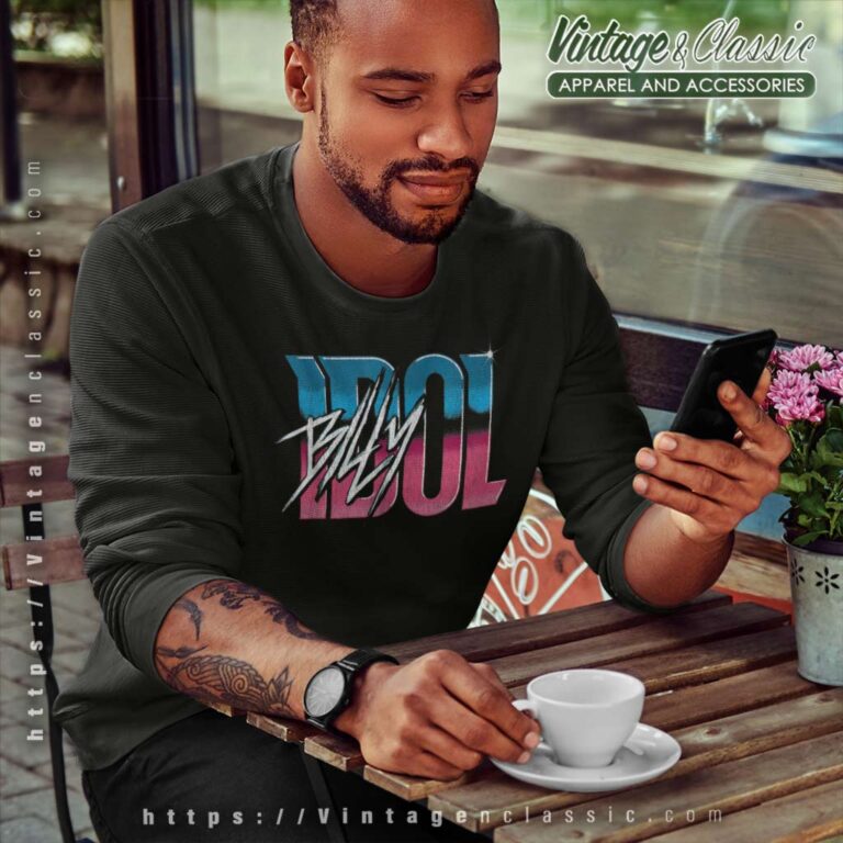 Billy Idol Gradient Logo Sweatshirt Billy Idol Gradient Logo Sweatshirt