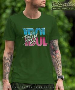 Billy Idol Gradient Logo T Shirt