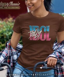 Billy Idol Gradient Logo Women TShirt