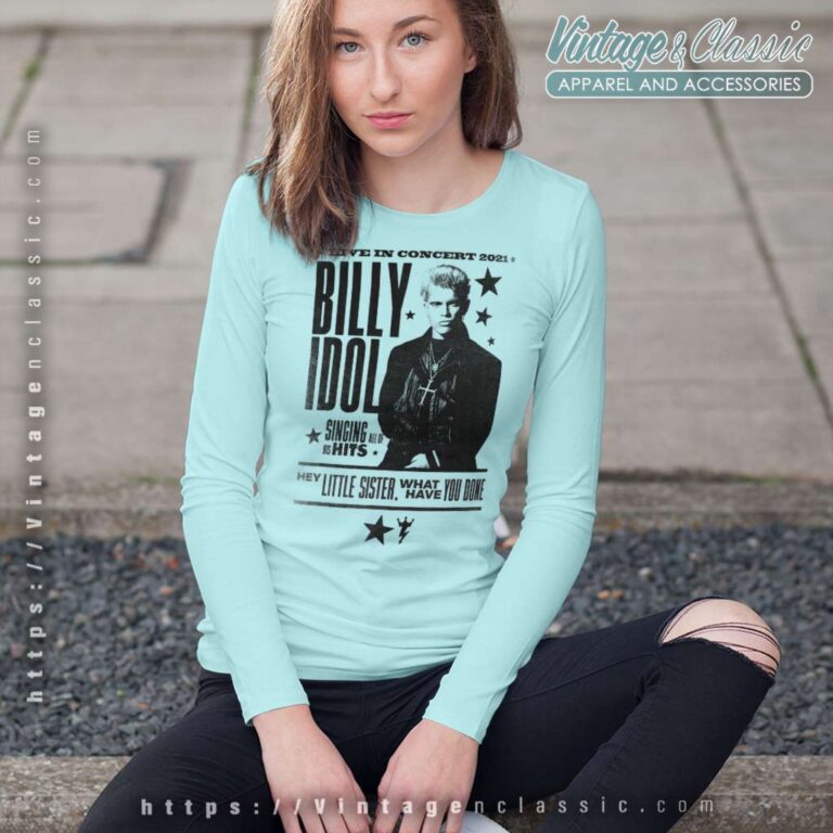 Billy Idol Live In Concert Long Sleeve Tee Billy Idol Live In Concert Long Sleeve Tee