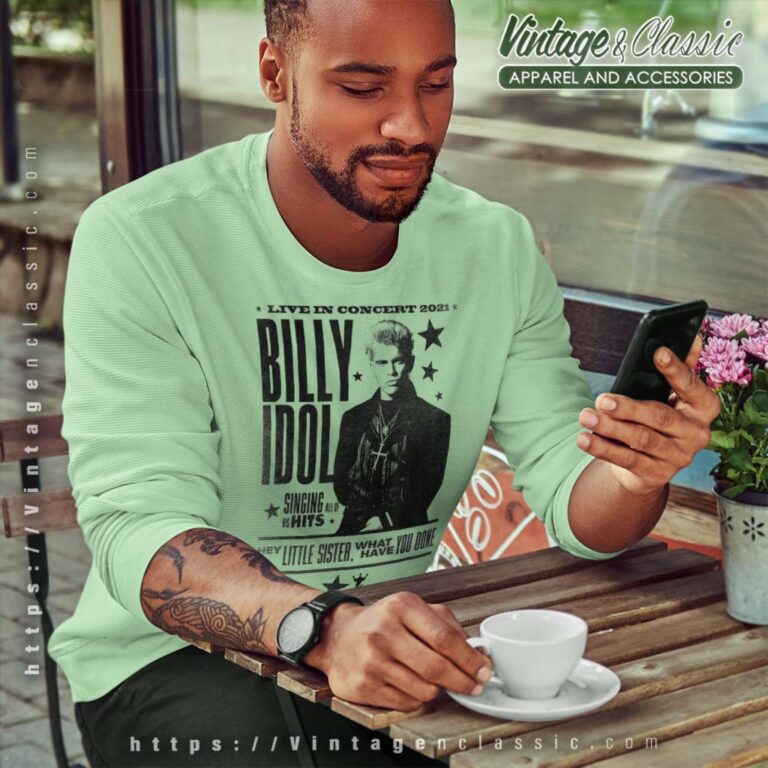 Billy Idol Live In Concert Sweatshirt Billy Idol Live In Concert Sweatshirt