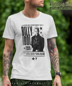 Billy Idol Live In Concert Shirt 5 Billy Idol Live In Concert T Shirt
