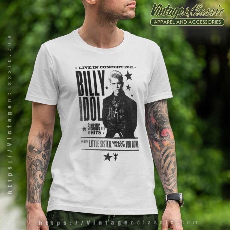 Billy Idol Live In Concert T Shirt Billy Idol Live In Concert T Shirt