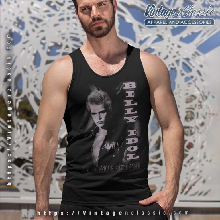 Billy Idol Lost Angel Tank Top Racerback Billy Idol Lost Angel Tank Top Racerback
