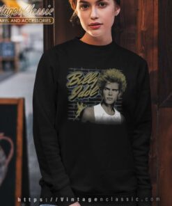 Billy Idol Spiked Hair Portrait Sweatshirt