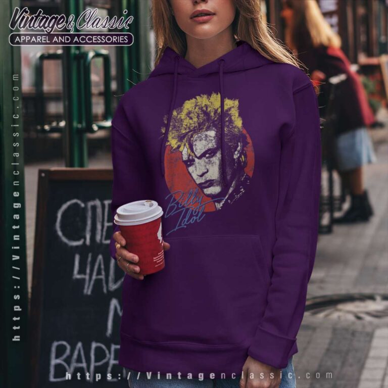 Billy Idol Vintage Portrait Hoodie Billy Idol Vintage Portrait Hoodie