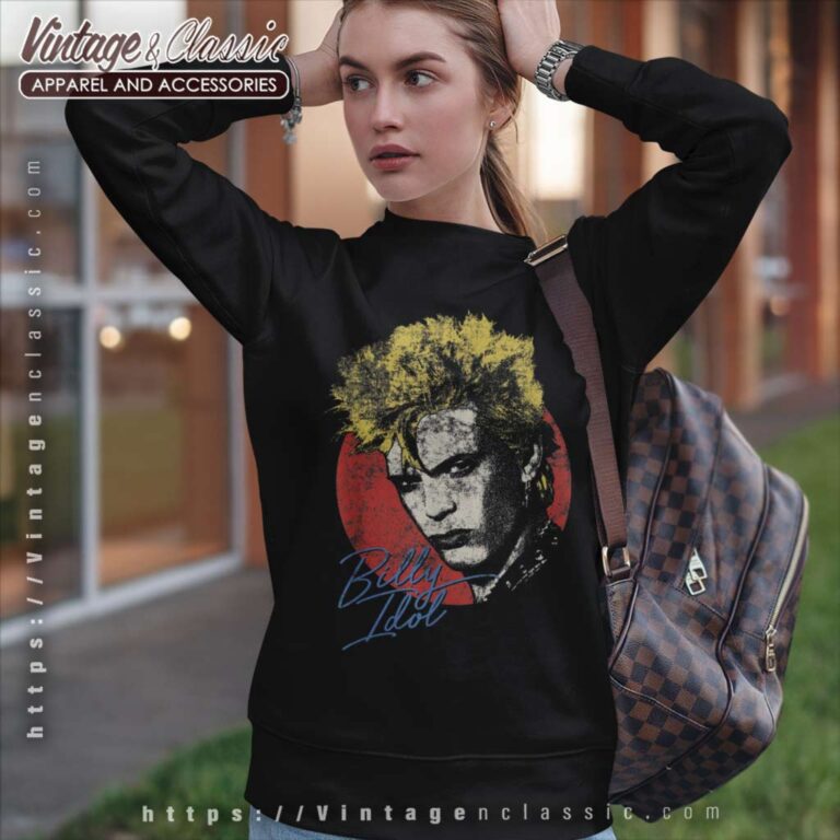Billy Idol Vintage Portrait Sweatshirt Billy Idol Vintage Portrait Sweatshirt