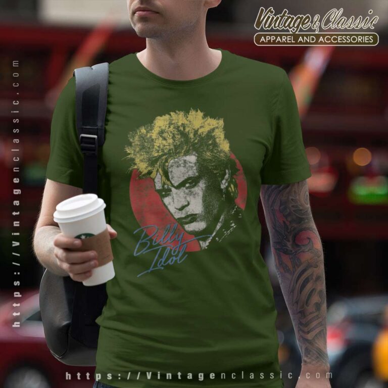 Billy Idol Vintage Portrait T Shirt Billy Idol Vintage Portrait T Shirt