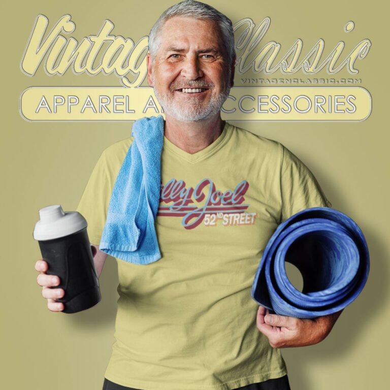 Billy Joel 52nd Street V Neck TShirt Billy Joel 52nd Street V Neck TShirt