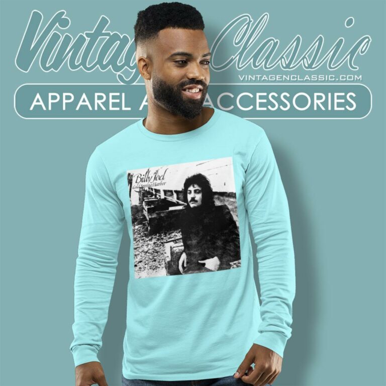 Billy Joel Cold Spring Harbor Long Sleeve Tee Billy Joel Cold Spring Harbor Long Sleeve Tee