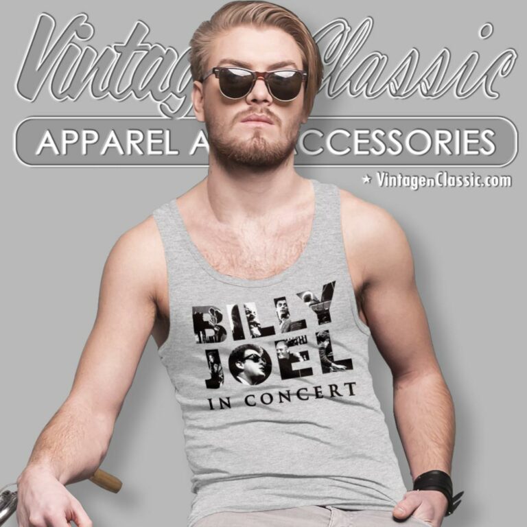 Billy Joel In Concert Tank Top Racerback Billy Joel In Concert Tank Top Racerback