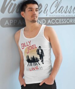 Billy Joel Live In The City Tank Top Racerback