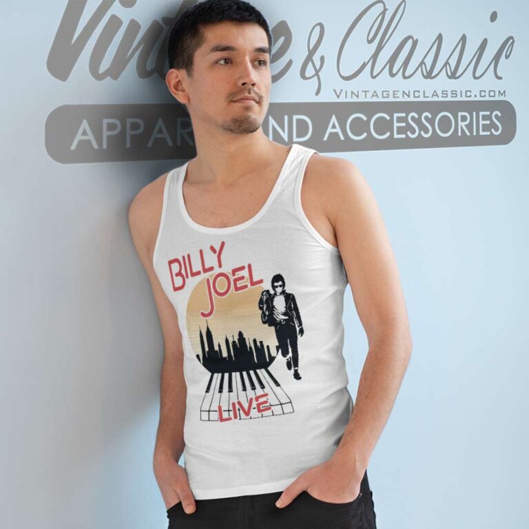 Billy Joel Live In The City Tank Top Racerback Billy Joel Live In The City Tank Top Racerback