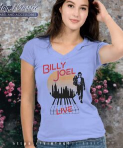 Billy Joel Live In The City V Neck TShirt