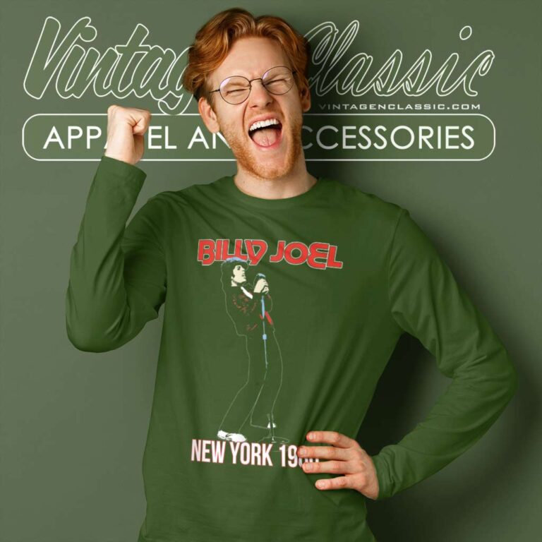 Billy Joel New York 1980 Long Sleeve Tee Billy Joel New York 1980 Long Sleeve Tee