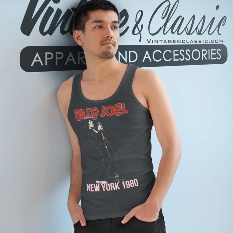 Billy Joel New York 1980 Tank Top Racerback Billy Joel New York 1980 Tank Top Racerback