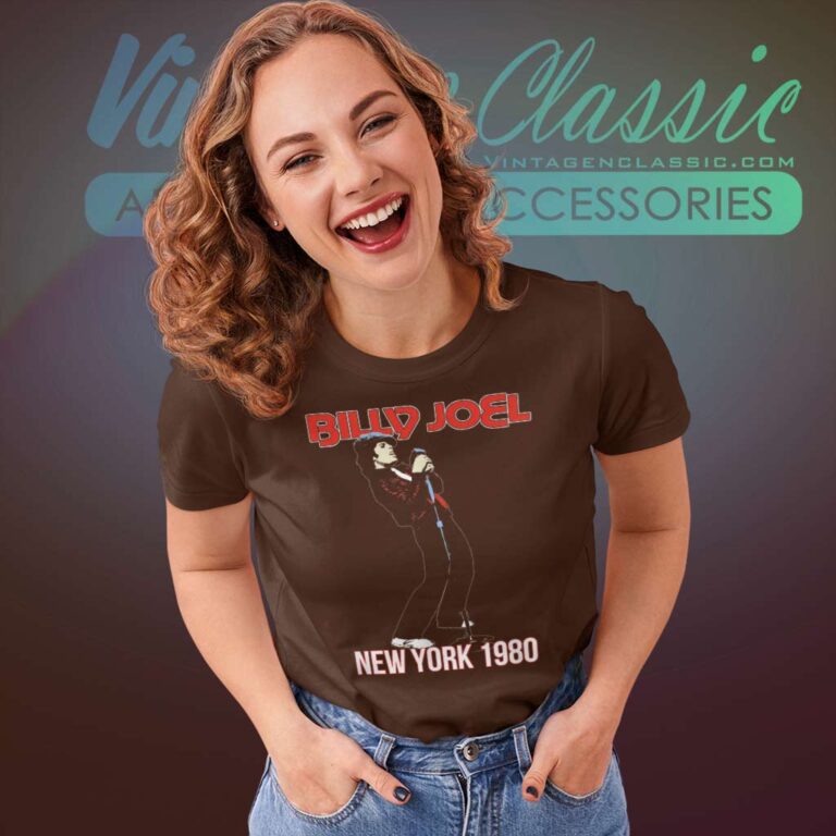 Billy Joel New York 1980 Women TShirt Billy Joel New York 1980 Women TShirt