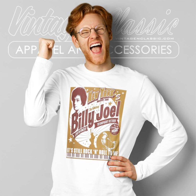 Billy Joel New York's Native Son Long Sleeve Tee Billy Joel New York's Native Son Long Sleeve Tee