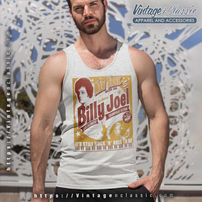 Billy Joel New York's Native Son Tank Top Racerback Billy Joel New York's Native Son Tank Top Racerback