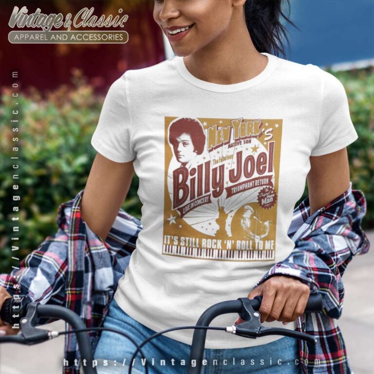 Billy Joel New York's Native Son Women TShirt Billy Joel New York's Native Son Women TShirt