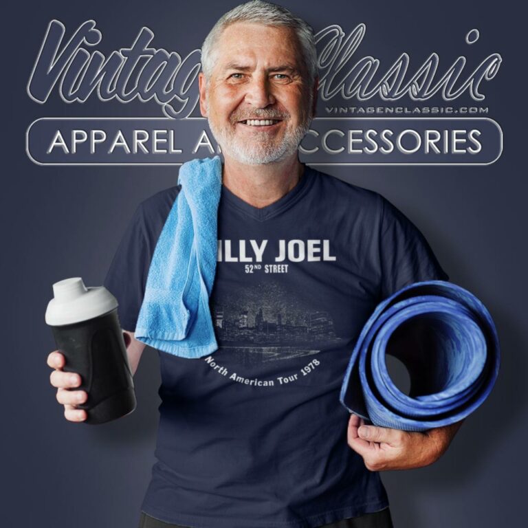 Billy Joel Shirt 52nd Street Tour V Neck TShirt Billy Joel Shirt 52nd Street Tour V Neck TShirt