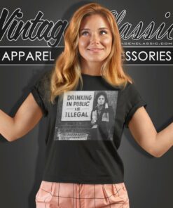 Billy Joel Shirt Drinking In Public Is Illegal Women T Shirt