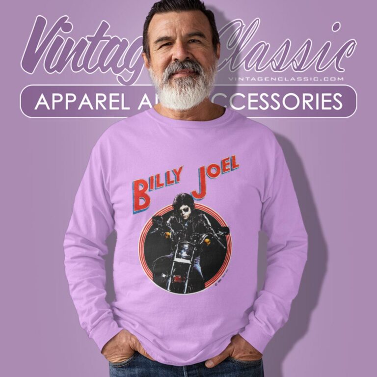 Billy Joel Shirt Live In Concert 1982 Long Sleeve Tee Billy Joel Shirt Live In Concert 1982 Long Sleeve Tee