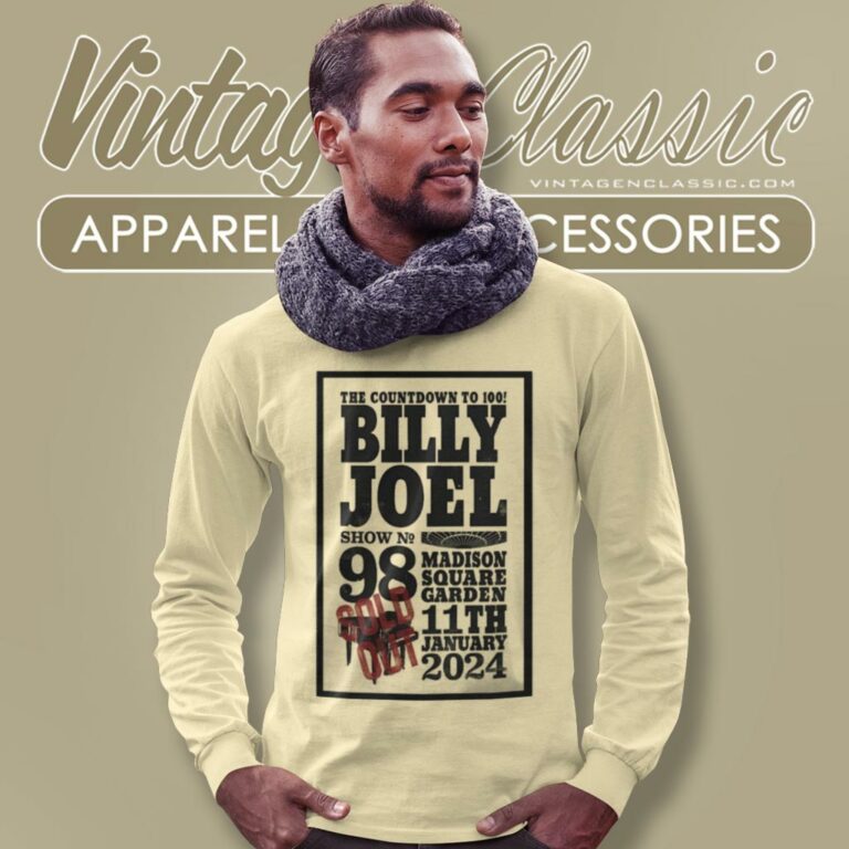 Billy Joel Shirt Madison Square Garden New York Ny January 11 2024 Long Sleeve Tee Billy Joel Shirt Madison Square Garden New York Ny January 11 2024 Long Sleeve Tee