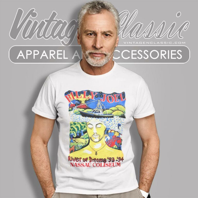 Billy Joel Shirt River Of Dreams Tour T Shirt Billy Joel Shirt River Of Dreams Tour T Shirt