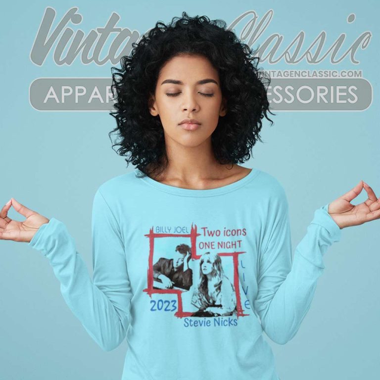 Billy Joel Stevie Nicks Tour 2023 Long Sleeve Tee Billy Joel Stevie Nicks Tour 2023 Long Sleeve Tee