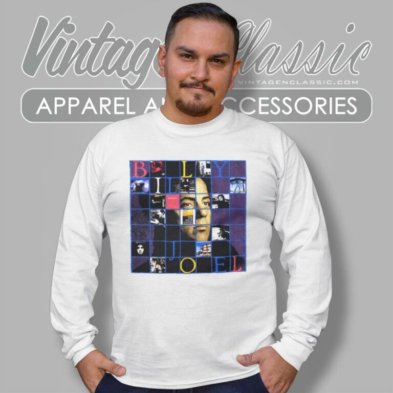 Billy Joel Storm Front Tour Long Sleeve Tee Billy Joel Storm Front Tour Long Sleeve Tee